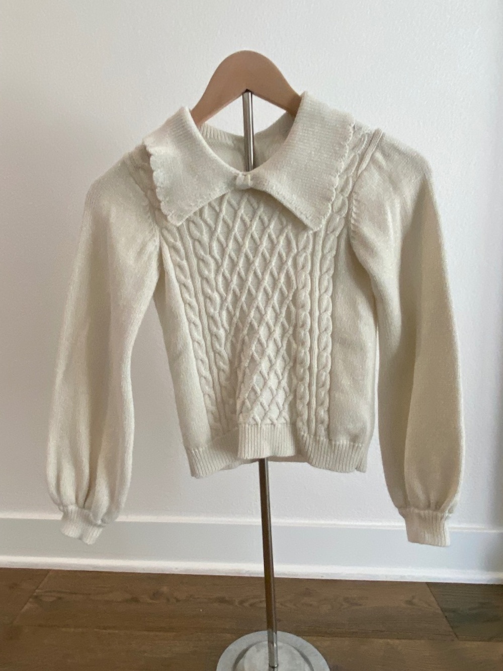 Janie and Jack White Knit Sweater - EUC